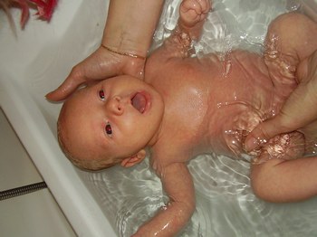 Bébé bain doux