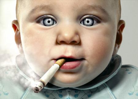 Bébé cigarette