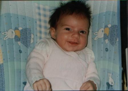 Bébé yeux souriants