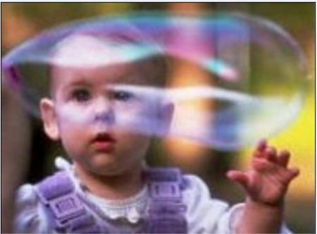 Bébé et la bulle