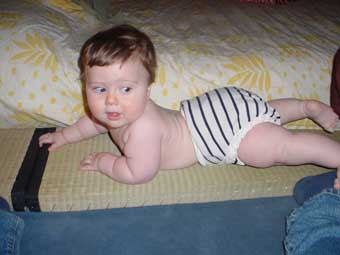 Bébé bain de soliel